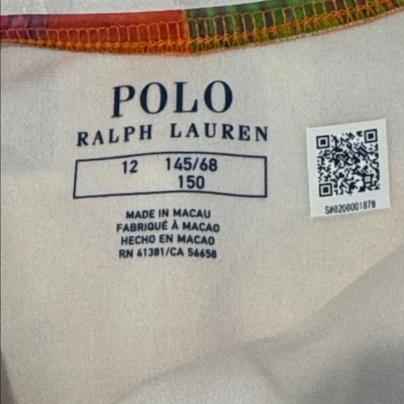 Ralph Lauren Patchwork One Piece Bathing Suit. Size 12 - Picture 7 of 10